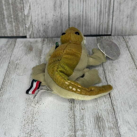 Vintage Coca-Cola Stuffed Beanie Crocodile CRUNCH SUDAN 1999 - Picture 3 of 12